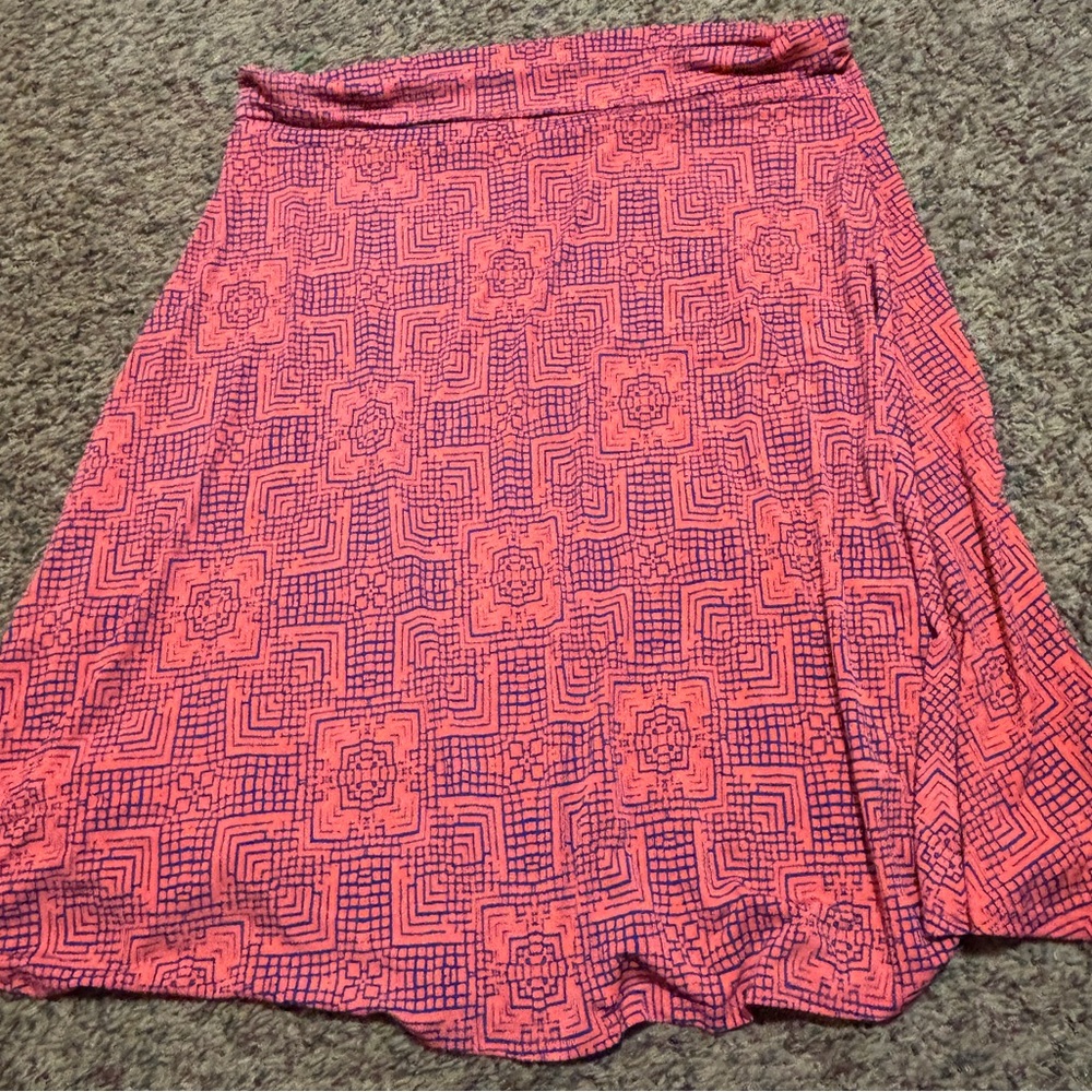 💐3/$30💐 LuLaRoe Plus Size Geometric Azure Skirt